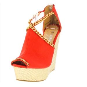 Sunset Peeptoe Wedge